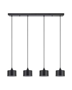 SE21-BL-B10-4BL-MS1 ADEPT PENDANT Black Metal Shade+ HOMELIGHTING 77-9040
