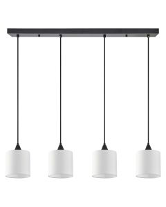 SE21-BL-B10-4BL-SH1 ADEPT PENDANT White Shade Pendant+ HOMELIGHTING 77-9021