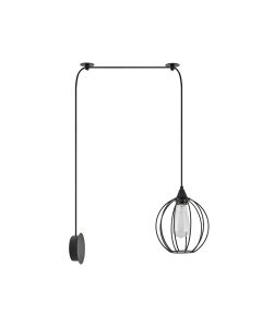 SE21-BL-B10-BL1W-GR2 ADEPT PENDANT Black Metal Grid Wall Lamp+ HOMELIGHTING 77-8895