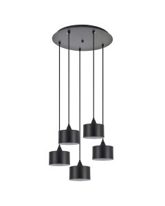 SE21-BL-B10-BL5-MS1 ADEPT PENDANT Black Metal Shade + HOMELIGHTING 77-9042