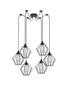 SE21-BL-B10-BL6-GR1 ADEPT PENDANT Black Metal Grid Pendant+ HOMELIGHTING 77-8747