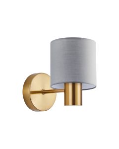 SE21-GM-16-SH2 GOLD MATT WALL LAMP GREY SHADE+ HOMELIGHTING 77-8305