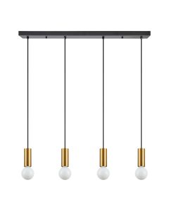 SE21-GM-4-4BL ADEPT TUBE Gold Matt Pendant+ HOMELIGHTING 77-8573