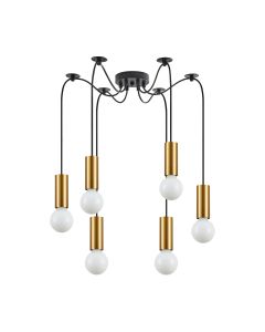 SE21-GM-4-BL6 ADEPT TUBE Gold Matt Pendant+ HOMELIGHTING 77-8568