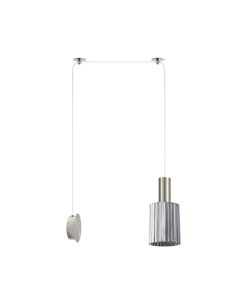 SE21-NM-4-NM1W-GL1 ADEPT TUBE Nickel Matt Wall Lamp Smoked Glass+ HOMELIGHTING 77-8804