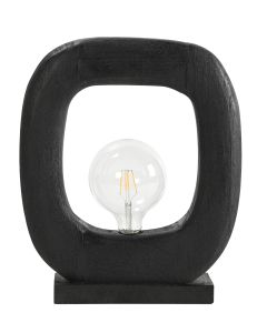 TLI 6329 BK ΕΠΙΤΡΑΠΕΖΙΑ ΛΑΜΠΑ ΜΑΥΡΗ ΞΥΛΟ ΤΕΤΡΑΓΩΝΗ  1XE27 ARlight 02210113