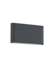 Απλίκα Επιτοίχια Ανθρακί Up-Down 17xH9cm Εξ.Χώρου IP54 LED 2x4,5w 3000K 2x450lm Trio Lighting Thames II 227660242