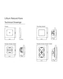 Διακόπτης Dimmer  600W A/R (alleretour)  Χωνευτός Λευκός Makel Lillium 32001011A 