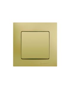 Διακόπτης Χωνευτός Απλός Χρυσό Ματ Makel Natural Kare 32057101
