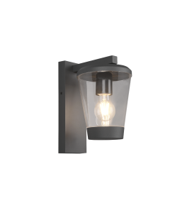 Επιτοίχιο Φαναράκι 16xH28cm Εξ.Χώρου Ανθρακί 1xE27 Trio Lighting Cavado 211060142