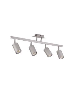 Επιτοίχιο σποτ από μέταλλο σε ασημί απόχρωση 4XGU10 D:70cm 9087-4-Silver