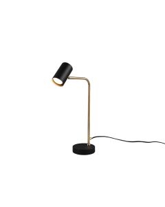 Επιτραπέζιο Retro Φωτιστικό 12xH45cm 1xGU10 Brass Matt-Black Trio Lighting Marley 512400108
