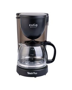Καφετιέρα Φίλτρου 750w Πλαστική Black Plus με Γυάλινη Κανάτα 1,25lt Estia Home Art   06-10058