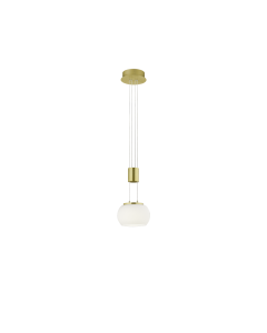 Κρεμαστό Φωτιστικό Brass Mat 18xH150cm LED 8w 900lm 3000K Switch Dimmer Trio Lighting Madison 342010108