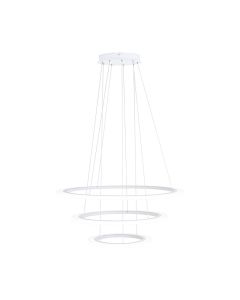 Κρεμαστό Φωτιστικό Μοντέρνο 79cm 3 Κύκλοι Led 18,5w+30,5w+42,5w 3000K Λευκό Eglo Penaforte 39274