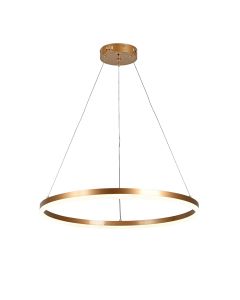 Κρεμαστό φωτιστικό LED 45W 3CCT by switch on base D:60cm 6095-C-Golden