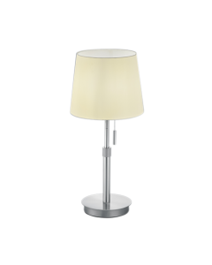 Λαμπατέρ Επιτραπέζιο Μονόφωτο Υ45-56 εκ. 1xE27 Μέταλλο Νίκελ Ματ -Αμπαζούρ Trio Lighting Lyon 509100107