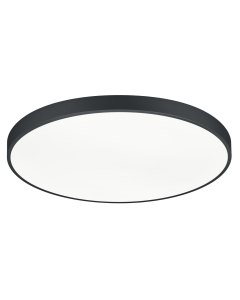 Μεταλλική Πλαφονιέρα Οροφής Μαύρη 75xH6cm LED 51w 2x 6200lm, 2300+3000+4000K Trio Lighting Waco 627417532