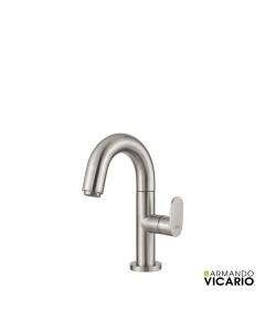 Μπαταρία Νιπτήρα με Βαλβίδα Clic-Clac Slim Vicario Inox 500010-110