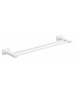 Πετσετοθήκη Διπλή Λευκό Bronze Art Lugano 42X6-AA