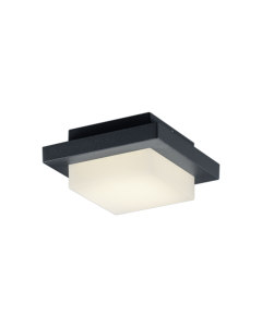 Πλαφονιέρα Ανθρακί 14xH14cm Εξ.Χώρου IP54 LED 3,5w 3000K 330lm Trio Lighting Hondo 228960142