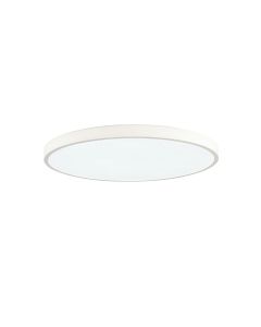 Πλαφονιέρα Οροφής Λευκό Μέταλλο & Ακρυλικό 30xH5cm LED 24w 1680lm Εναλλαγή Θερμοκρασίας 3CCT by switch on base InLight 42035-D-White