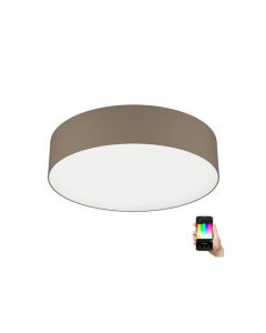 Πλαφονιέρα Οροφής Μπεζ 57cm LED 2700-6500K 3500lm Έλεγχος μέσω Εφαρμογής Eglo Romao-Z 900441
