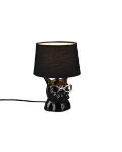 Πορτατίφ 18xH29cm 1xE14 Μαύρο Καπέλο Μαύρη Βάση Trio Lighting Dosy R50231002