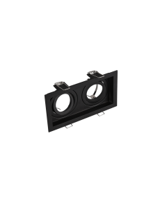 Σποτ Οροφής Χωνευτό Παραλληλόγραμμο Black Matt 17xH10cm 2xGU10 Trio Lighting Kenai 651600232