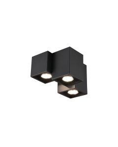 Σποτ Τρίφωτο 3xGU10 Μαύρο Χρώμα Trio Lighting Fernando 604900332
