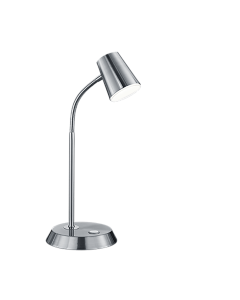 Φωτιστικό Γραφείου Επιτραπέζιο Εύκαμπτος Βραχίονας Νίκελ Ματ 15xH38cm LED 6,9w 3000K 660lm Trio Lighting Narcos 573190107