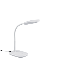 Φωτιστικό Γραφείου Λευκό 11xH36cm με Εύκαμπτο Βραχίονα LED 3,5w 3000K 350lm Trio Lighting Boa R52431101