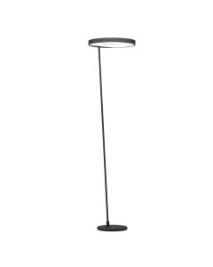 Φωτιστικό Δαπέδου Μαύρο D28-D45xH178cm Led 3000K 1600lm Ρυθμιζόμενο Eglo Caredara 390167