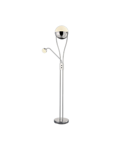  Φωτιστικό Δαπέδου Χρωμέ 25xH180cm  LED 18w 3000K 2000lm Trio Lighting Chris 478310206