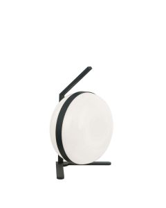 Φωτιστικό Επιτραπέζιο  Ø25,5 x Y36 εκ.1xE27 Μέταλλο Μαύρο-Οπάλ Viokef Palma 4245500
