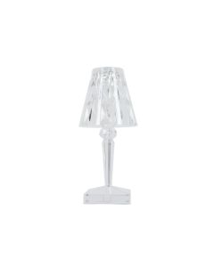 Φωτιστικό Επιτραπέζιο Επαναφορτιζόμενο 12xY26cm 2w 3000K Ακρυλικό Διάφανο Inlight 3032-Transparent