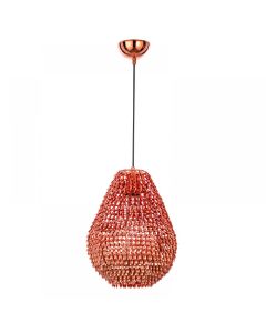 Φωτιστικό Κρεμαστό  Ø24 εκ. Μέταλλο σε χάλκινη απόχρωση Inlight 4510-A