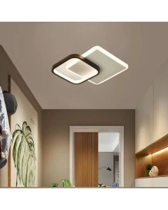 Φωτιστικό Οροφής 20x6x20cm Αλουμίνιο Μαύρο Ματ Led 15w 3CCT 3000-4000-6500K SE LED 200 ESTRELLA BLACK AND WHITE HOMELIGHTING 77-50476