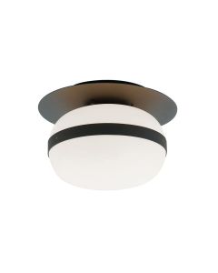 Φωτιστικό Πλαφόν Οροφής Ø30εκ.1xE27 Μέταλλο Μαύρο-Οπάλ Viokef Palma 4245700