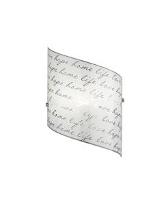 Φωτιστικό Τοίχου 20xH30cm 1xE27 Γυαλί Λευκό Trio Lighting Signa 202500101