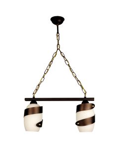 PDA 122-2 WH ΚΡΕΜΑΣΤΟ 2/Φ ΛΕΥΚΟ ΓΥΑΛΙ ΣΚΟΥΡΙΑ ΡΑΓΑ  2ΧΕ27 ARlight 0101100