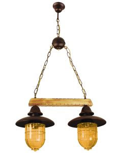 PDA 112-2 YL ΚΡΕΜ 2/Φ ΡΑΓΑ ΞΥΛΟ-ΣΚΟΥΡΙΑ 2ΧΕ27 ARlight 0101121