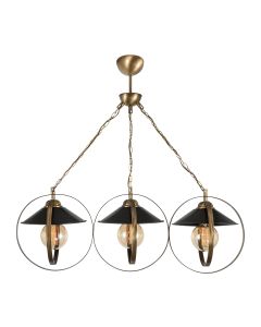 PDT 2062-3 # ΚΡΕΜ. 3/Φ ΔΥΟ ΜΕΤΑΛΛΙΚΟΙ ΚΥΚΛΟΙ ΣΥΝΔΥΑΣΜΟΣ ΜΕ ΚΑΜΠΑΝΑ  Ε 27 ARlight 0103463