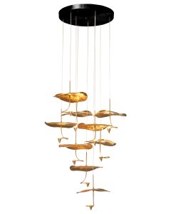 PDC 1290-9 ΠΟΛΥΦΩΤΟ ΜΠΡΟΥΤΖΙΝΟ  LED ΜΕ ΦΥΛΛΑ ΝΟΥΦΑΡΑ ΧΡΥΣΑ ARlight 0104566