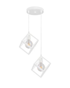 PDC 1249-2 WH  CHN ΡΑΓΑ 2/Φ ΜΕ ΚΡΕΜΑΣΤΟΥΣ ΛΕΥΚΟΥΣ ΚΥΒΟΥΣ 2ΧΕ27 ARlight 0104571