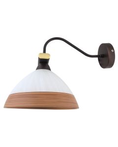 WLA 120  ΑΠΛΙΚΑ ΣΚΟΥΡΙΑ ΓΥΑΛΙ ΛΕΥΚΟ/ΚΑΦΕ ΦΑΣΑ  1ΧΕ27 ARlight 0148110