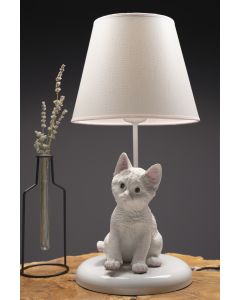 TLT 1265-WH ΕΠΙΤΡΑΠΕΖΙΑ ΛΑΜΠΑ ΜΕ ΦΙΓΟΥΡΑ ΓΑΤΑ ΛΕΥΚΗ ARlight 0203032