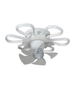 CFC 9506 WΗ ΑΝΕΜΙΣΤΗΡΑΣ ΟΡΟΦΗΣ ΜΑΡΓΑΡΙΤΑ ΜΕ LED ΦΩΤΙΣΜΟ+CONTROL ARlight 0334006