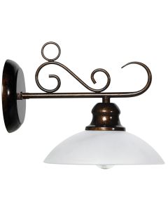 WLC 2226 GX ΑΠΛΙΚΑ ΜΑΥΡΗ ΜΕ ΧΡΥΣΗ ΠΑΤΙΝΑ & ΓΥΑΛΙ ΜΑΤ 1ΧΕ27 ARlight 0304109