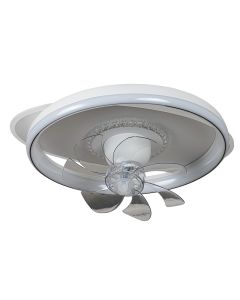 CFC 9502 WΗ ΑΝΕΜΙΣΤΗΡΑΣ ΟΒΑΛ+ ΚΥΚΛΟΣ ΟΡΟΦΗΣ ΜΕ LED ΦΩΤΙΣΜΟ CCT+ CONTROL ARlight 0334002